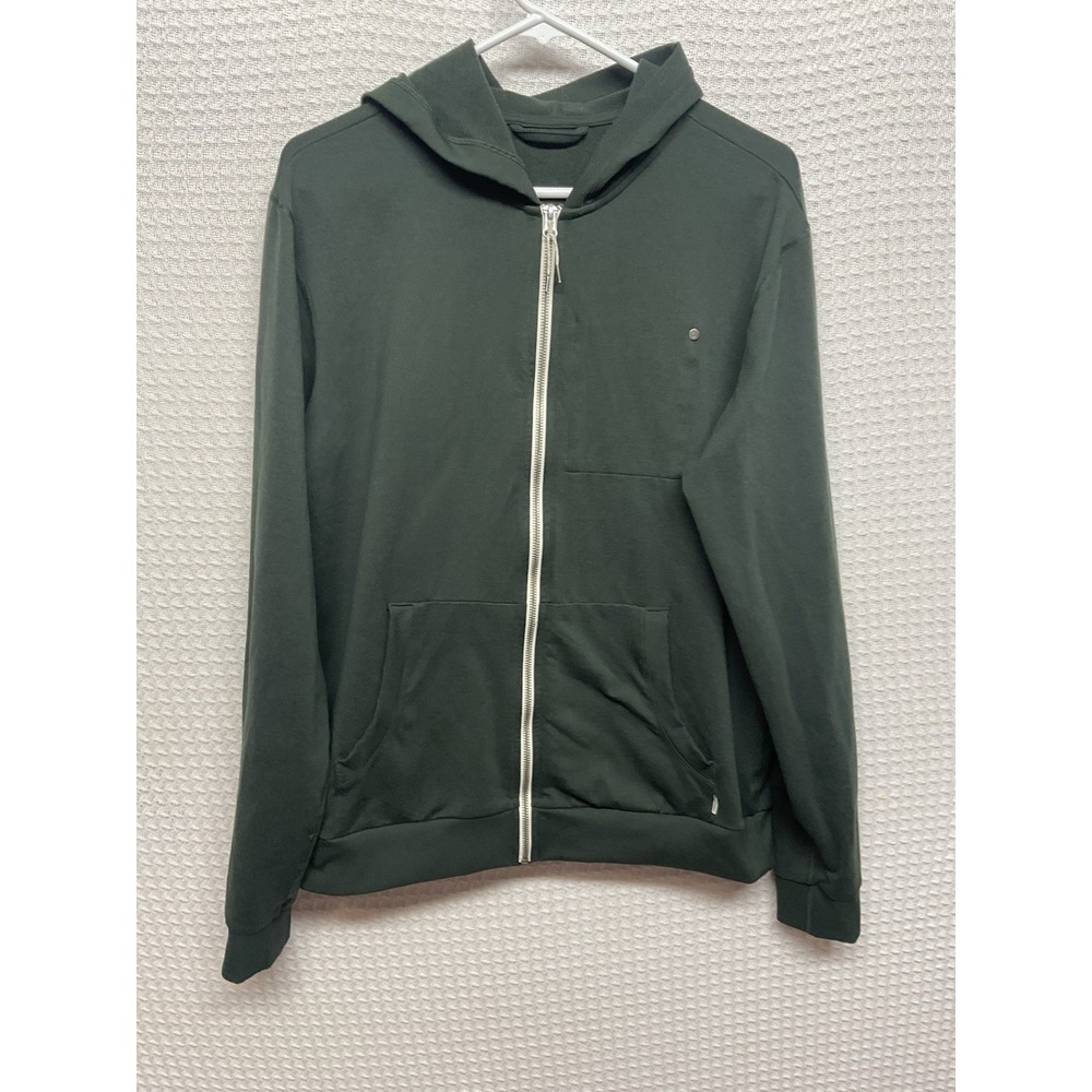 Men's Vuori Coronado Fill Zip Hoodie Aspen Green M